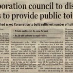 Coeporation council to discuss ways to provide public toilets