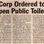 Corp Ordered to Open Public Toilets
