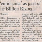 'Pennoruma' as part of One Billion Rising