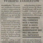 Rally to Protest Violence against Women Tomorrow